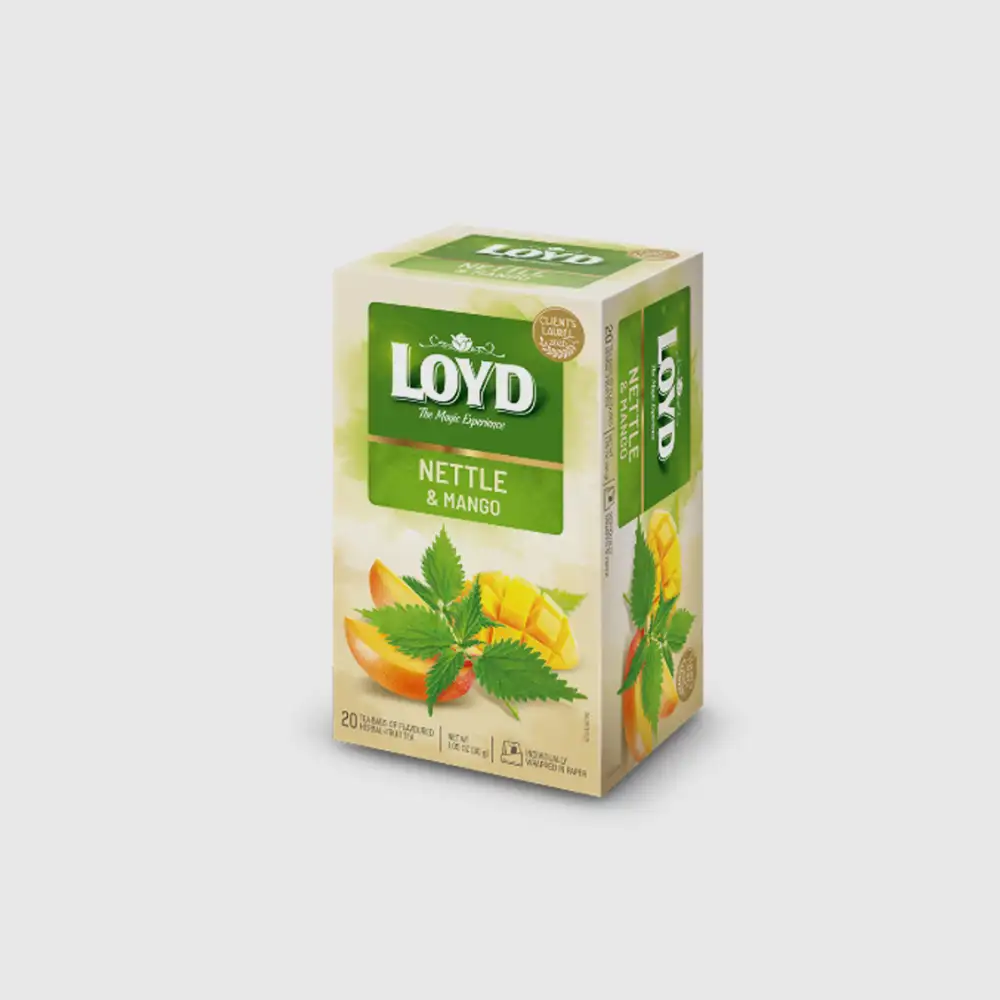 Herbata LOYD HERBAL-FRUIT TEA​ NETTLE & MANGO​ 20 torebek