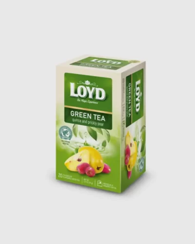 Herbata LOYD GREEN TEA QUINCE AND PRICKLY PEAR 20 torebek